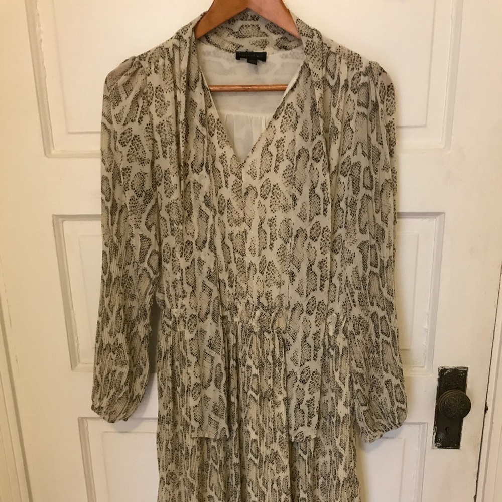 Anthropologie, snake print dress